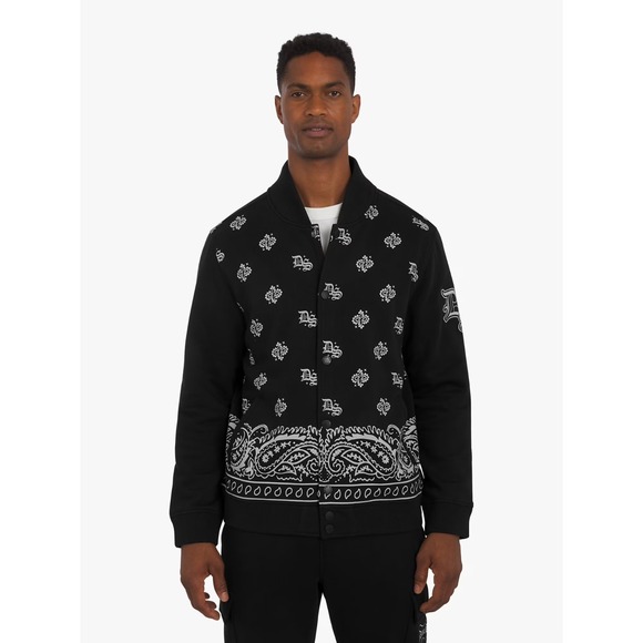 Size Small Dogg Supply Varsity Jacket by Snoop Dogg Mens Black Unisex Sweatshirt - Picture 2 of 8